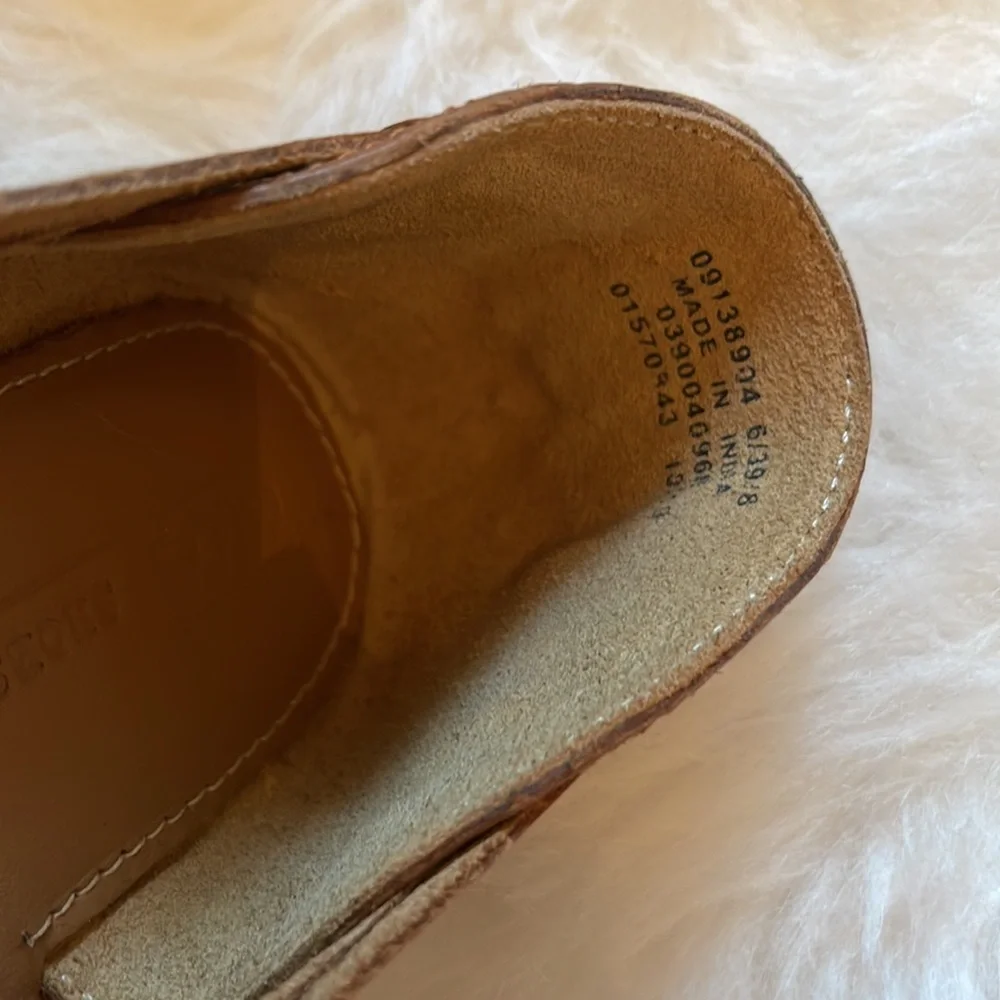 ASOS DESIGN size 8 Tan Florentine Woven Leather Sandals! - Picture 8 of 15